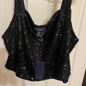 Rachel Roy sequin blouse